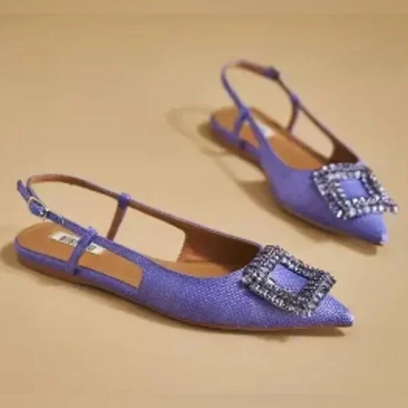 Anthropologie Bibi Lou Embellished Flats NIB! - Picture 3 of 3